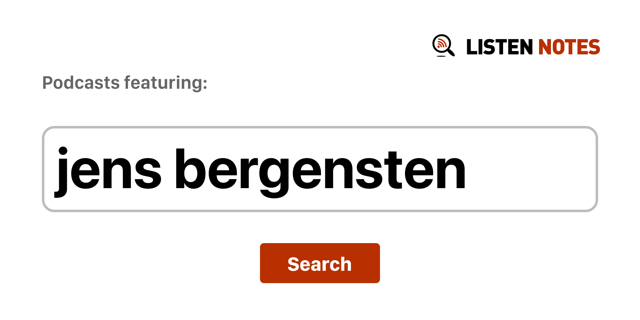 Jens Bergensten Episódios de podcast principais